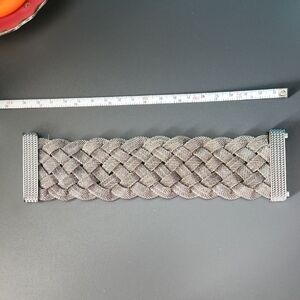 Tiffany & Co LIKE Silver Braided Woven Bracelet